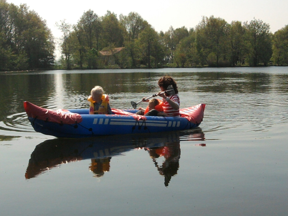 Kinderopvang Poppejans Groningen - Bootje met Famke en Thom